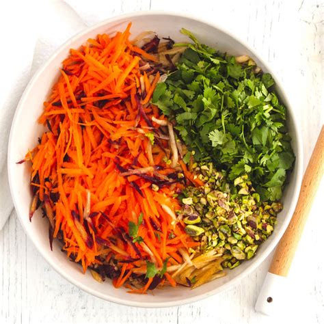 Carrot Salad With Sesame Maple Vinaigrette Dish N The Kitchen