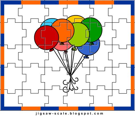 Enjoy a stylish & modern version of timeless game. Printable Jigsaw Puzzle for kids: Balloons Jigsaw