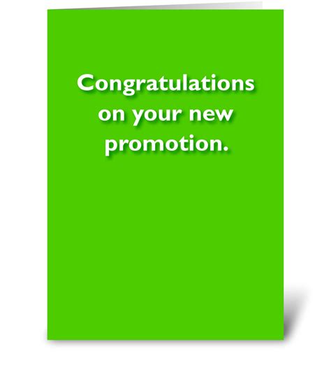Congratulations on Your Promotion - Send this greeting card designed by ...