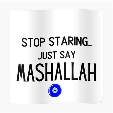 Say Mashallah Poster For Sale By Turkishmemes Redbubble