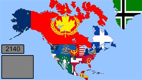Alternate Future Of North America Flags 2021 3033 Youtube