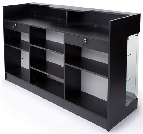 6ft Cash Wrap Wdisplay Case Front Locking Drawers And Shelves On