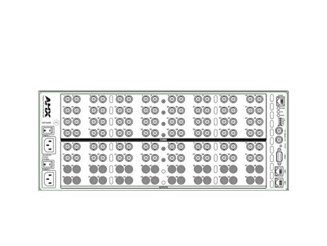 Amx Avs Oct 6432 110 Matrix Switcher Product View Manualslib