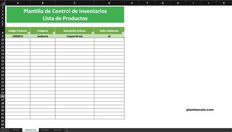 Utilidad De Una Plantilla Para La Creación De Inventarios En Excel