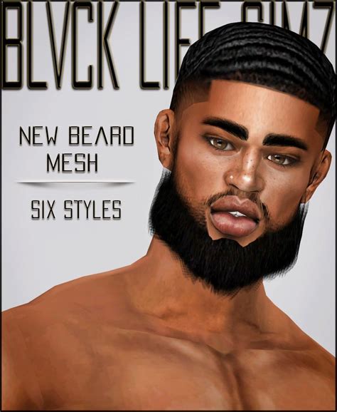 Blvck Life Simz B L S ~ New Beard Mesh Six Styles