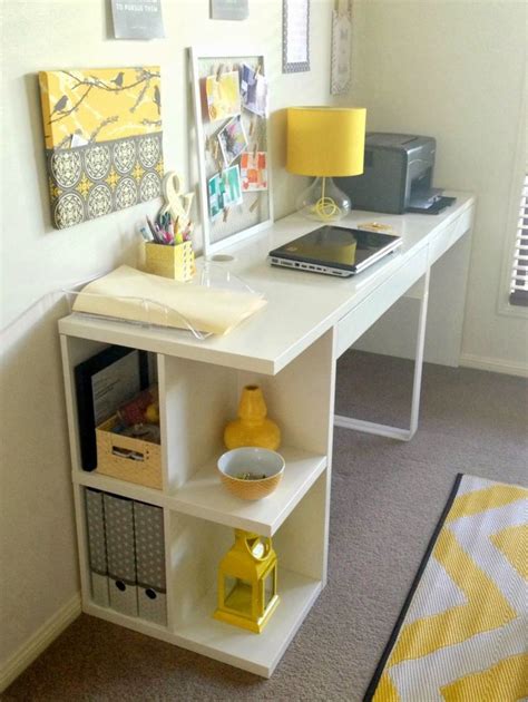 Stunning Decorating Ikea Micke Desk In White With Drawers And Picture
