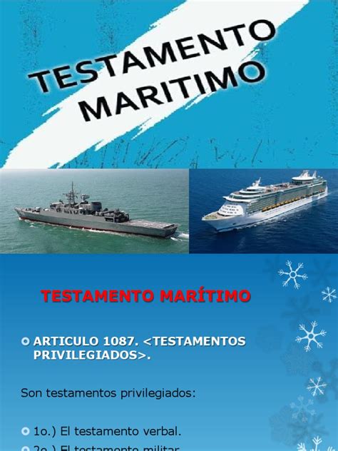 Testamento Maritimopptx Voluntad Y Testamento Herencia