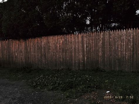 Wooden Fence At Night Flickr Photo Sharing
