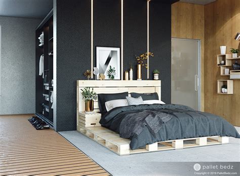 A pallet bed frame is an example of a project that can be quite simple it all depends if you just want to stack some prepared pallets and put a mattress on top or build a proper pallet bed frame from pallet wood. 20 Best DIY Pallet Bed Frame Ideas to Update Your Bedroom ...