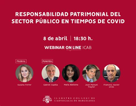 Webinar Responsabilidad Patrimonial Del Sector Público En Tiempos De Covid