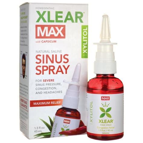 Xlear Max Sinus Spray With Xylitol 1 5 Fl Oz Liq Swanson Sinus