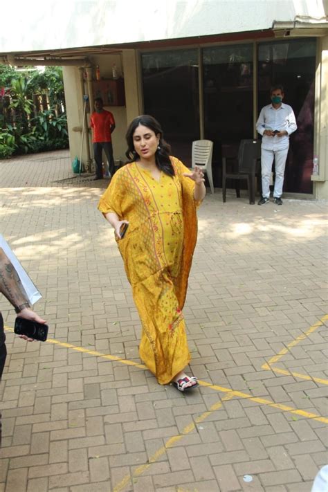 Pregnant Kareena Kapoor Is Radiant As Ever In Mustard Yellow Kaftan On Day Out India Today
