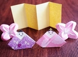 Origami (the japanese art of paper folding). ひな祭り | 知恵の小袋