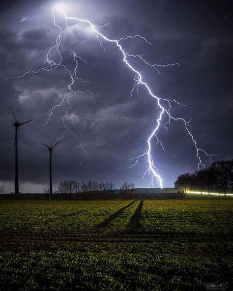Canon Photography A Crazy Lightning Strike In Germany Photography