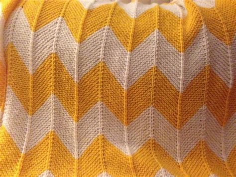 Chevron Knit Blanket Afghan Crochet Patterns Knitted Afghans