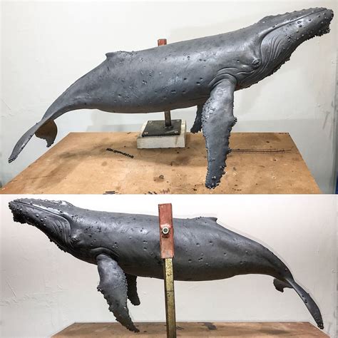 Some Final Photos Of My 120th Scale Humpback Whale Before Casting