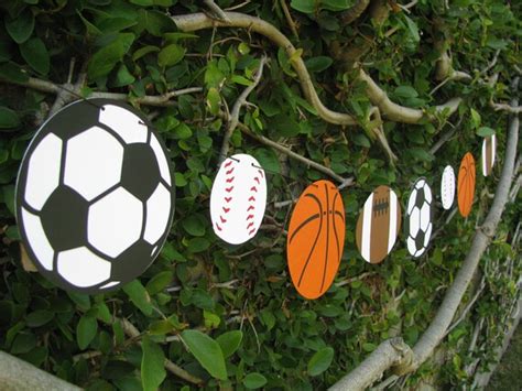 Sports Ball Garland Bunting Sports Baby Shower By Mypaperpantry