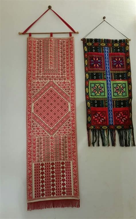 Palestinian Embroidery Wall Hanging Palestinian Embroidery Cross