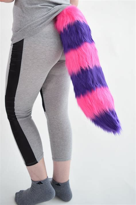 Fluffy Cheshire Cat Tail Cosplay Accessories Costume Etsy