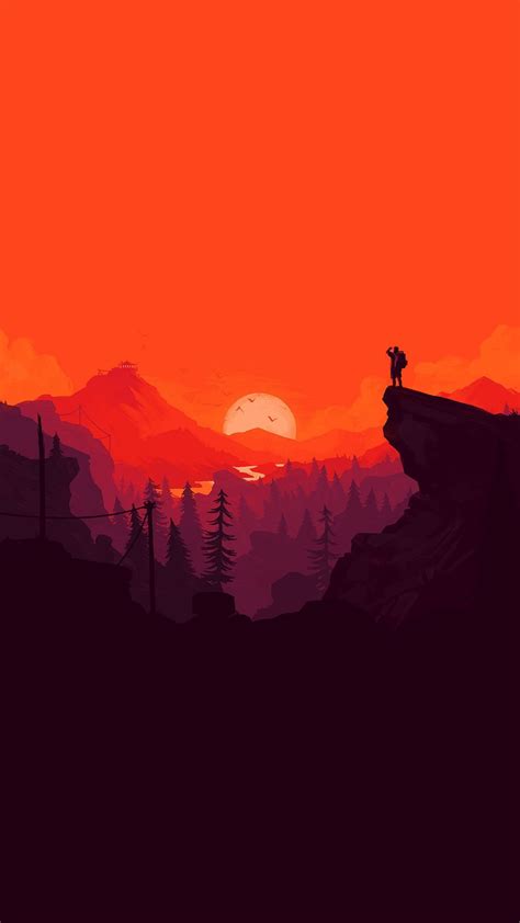 Download hd apple iphone xr wallpapers best collection. Nature Sunset Simple Minimal Illustration Art Red #iPhone ...