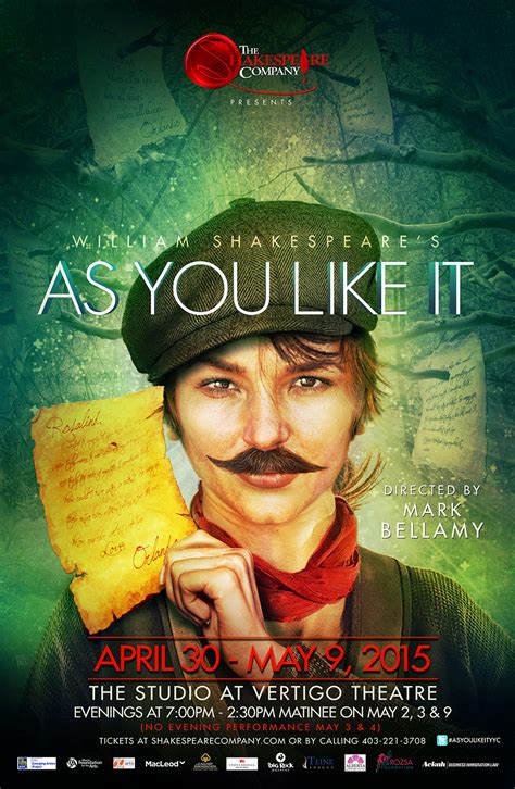 As You Like It By William Shakespeare The Shakespeare Company
