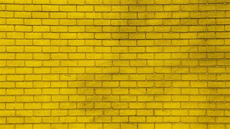 Download Wallpaper 3840x2160 Wall Brick Yellow Paint