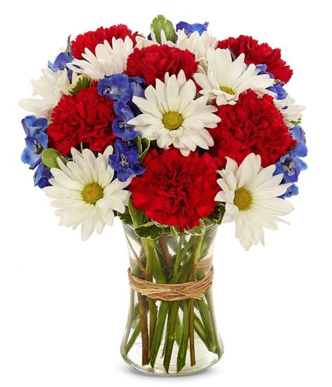 Red White And Blue Flowers At From You Flowers
