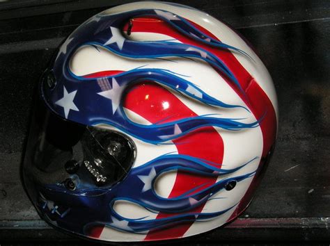 Wholesale and retail military motorcycle helmet stickers biker stickers and decals. Painted like a flag | american flag helmet by ...