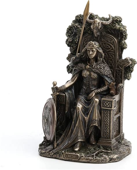 Celtic Goddess Queen Medb Of Connacht Cold Cast Resin Antique Etsy