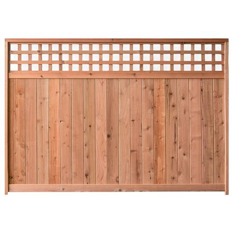 6 Ft High X 8 Ft Wide Redwood Construction Heart Horizontal Fence