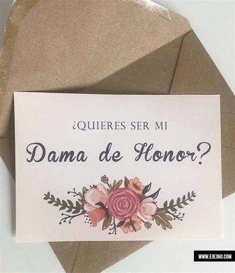 Tarjeta Imprimible Dama De Honor La Tienda De Eje360 Damas De Honor