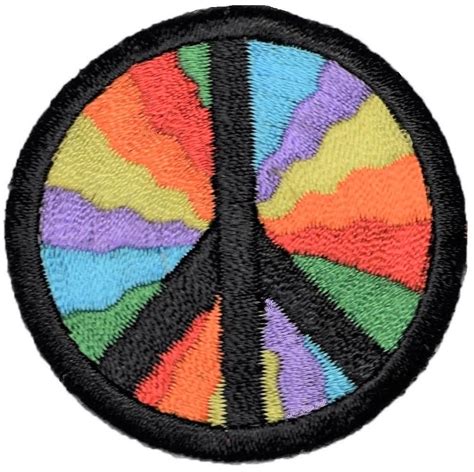 World Peace Fabric Patch Love Bugs Small Quilts Diy Pattern Appliqué Patch Summer Of Love