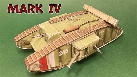 Tank Mark Iv Paper Model Mark Iv Papercraft How To Make Tank Form