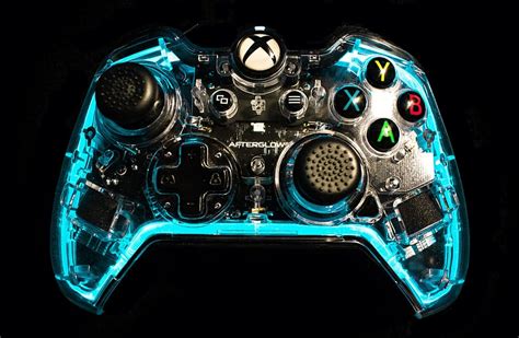 Hd Wallpaper Black And Blue Xbox One Controller Remote Control Game Console Wallpaper Flare