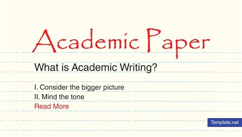 8 Academic Paper Templates Pdf