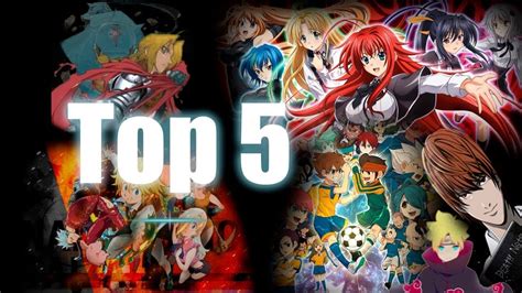 Top 5 Animes Fodas Youtube