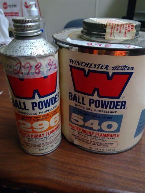 Winchester 540 And 296 Ball Powder Approx 15 Lbs Total Pal Required