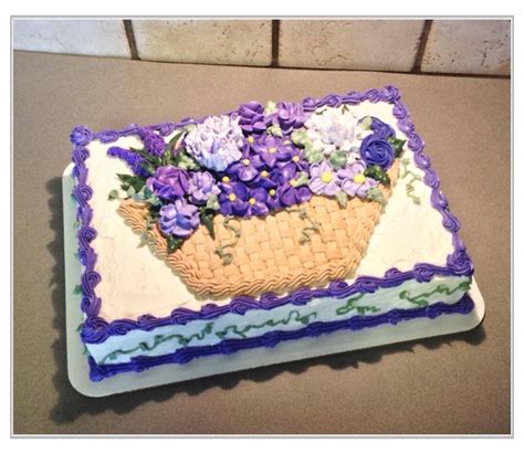 Order now to get best discounts on fresh cake, gifts and flowers with same day delivery, midnight delivery, fixed time delivery options. A lavender basket-of-flowers sheet cake :) | Cake, Sheet ...