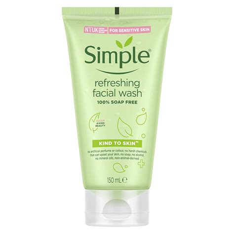 Buy Simple Kind To Skin Refreshing Facial Wash 150 Ml Mild Face Wash