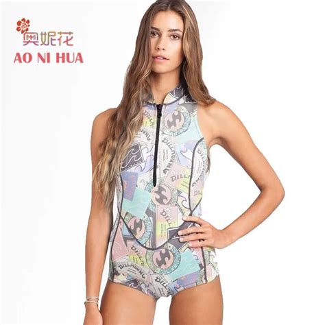 Aonihua Creative Print One Piece Swimsuit For Women Push Up Sleeveless Swimwear Female Front