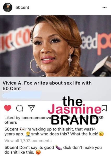 50 Cent No Longer Mad At Vivica Fox For Discussing Sex Life In Book It S Cool Thejasminebrand