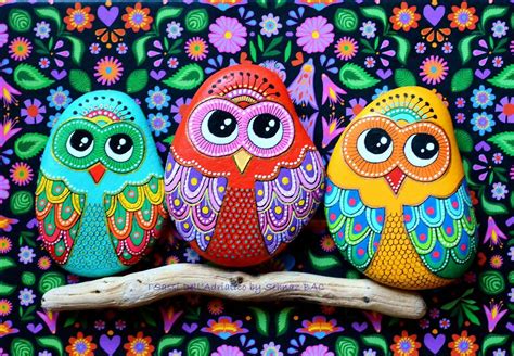 Amazing Colorful Owls💖💛💜 Owl Painting