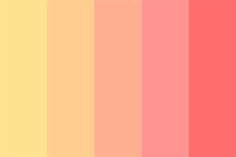 Peachily Color Palette Color Palette Color Schemes Colour Palettes