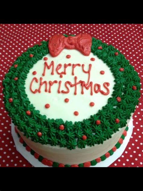 Christmas sheet cakes as colorful gingerbread houses • a. Christmas Wreath Cake | Cake Decorating Diva | Pinterest