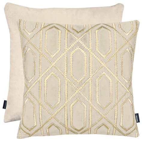 Gold Cushion Covers Cream Natural Metallic Sparkle Throw Cushion Cover