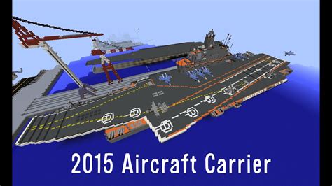 Minecraft Admiral Kuznetsov Aircraft Carrier 2015 Youtube