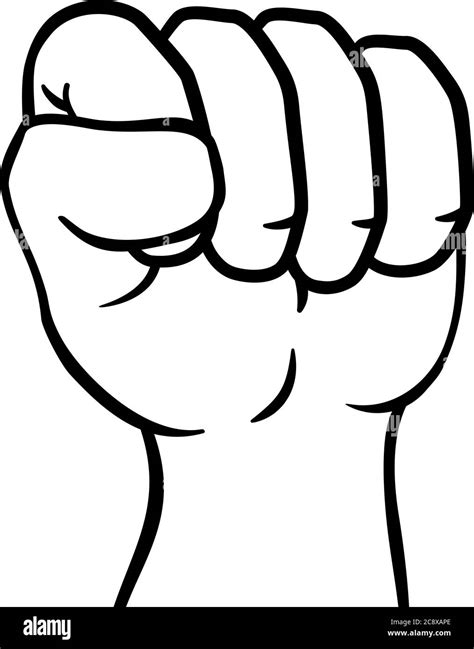 Fist Punching Air Stock Vector Images Alamy