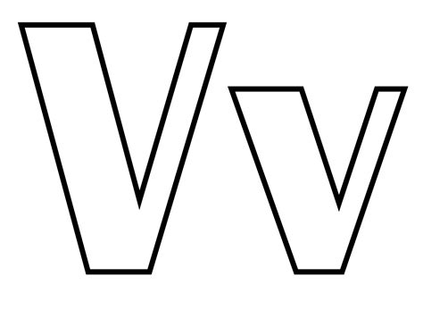 Letter v van flash card and van craft > visit this activity to recognize, trace letter v and make a van craft. File:Classic alphabet v at coloring-pages-for-kids-boys ...