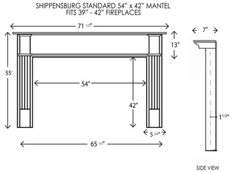 How long should a mantel be? Wood Fireplace Mantels | Fireplace Surrounds ...
