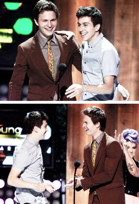 Ansel Elgort And Nat Wolff Accepting The ‘favorite Flick And ‘best Cast Chemistry Awards